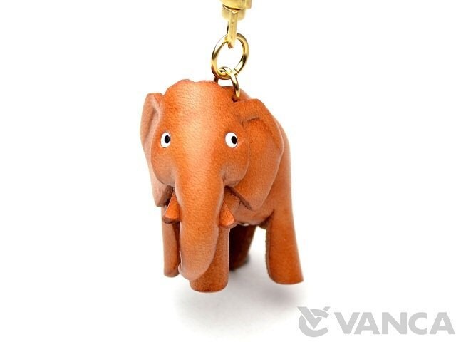 Elephant 3D Leather Keychain(l) *VANCA* Made in Japan #56144 - Etsy