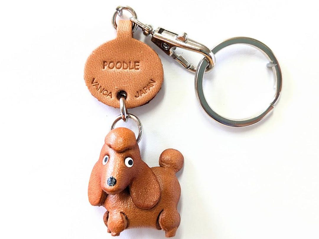 Wei Tech Portachiavi A Forma Di Cane - Ciondolo In Ecopelle Per Chiavi, Borsa E Zaino