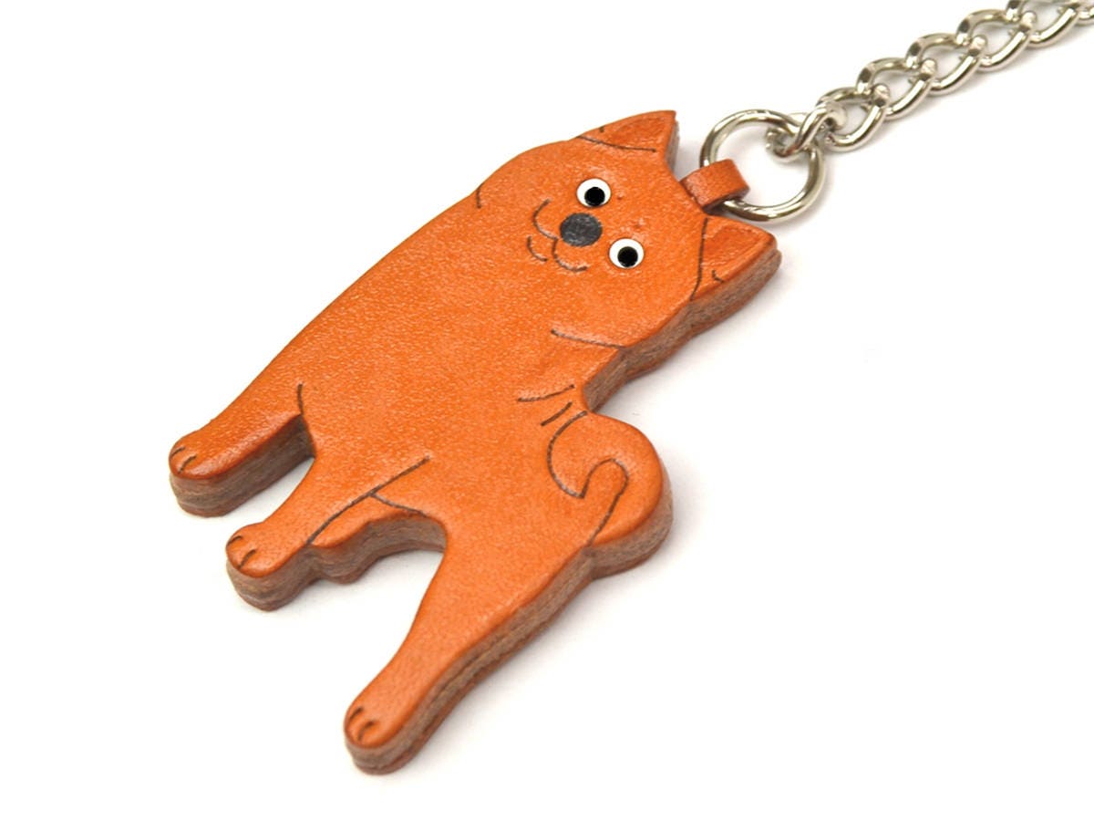 Shiba Inu 3D Leather Dog/animal Ring/bag Charm Keychain