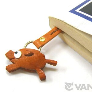 Wild Boar Leather 3D Animal Bookmark/Bookmarks/Bookmarker VANCA Made in Japan 26116 image 1