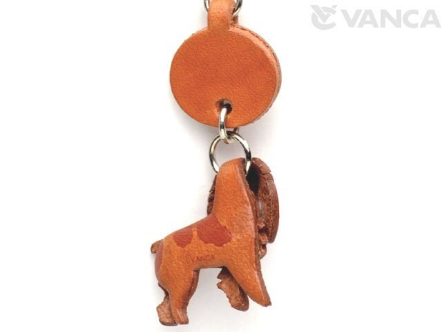 Buy Brittany Spaniel Leather Dog Small Keychain VANCA CRAFT