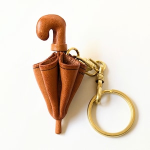 3D-leren paraplusleutelhanger(L) *VANCA* Made in Japan #56115