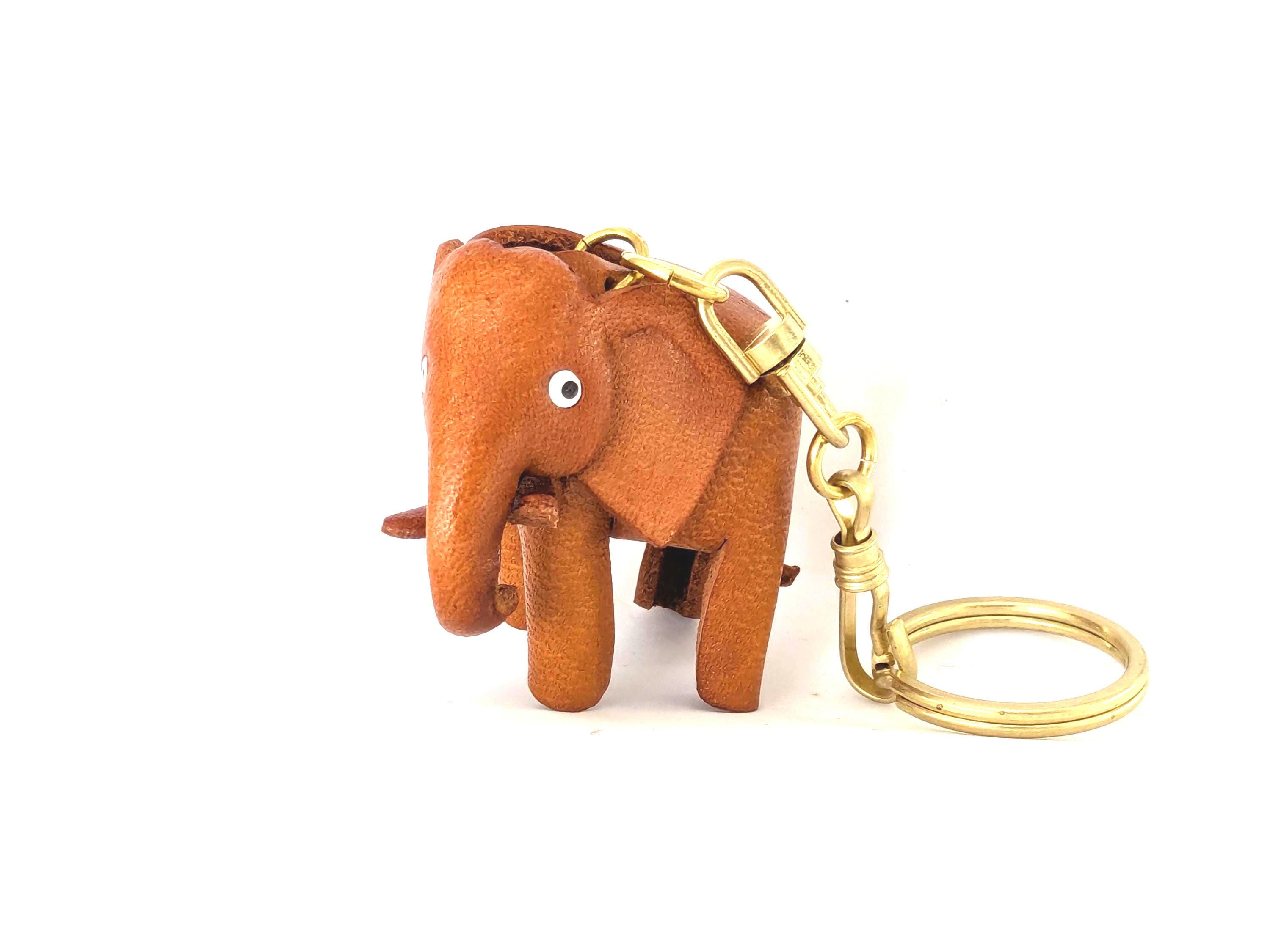 Elephant 3D Leather Keychain(l) *VANCA* Made in Japan #56144 - Etsy