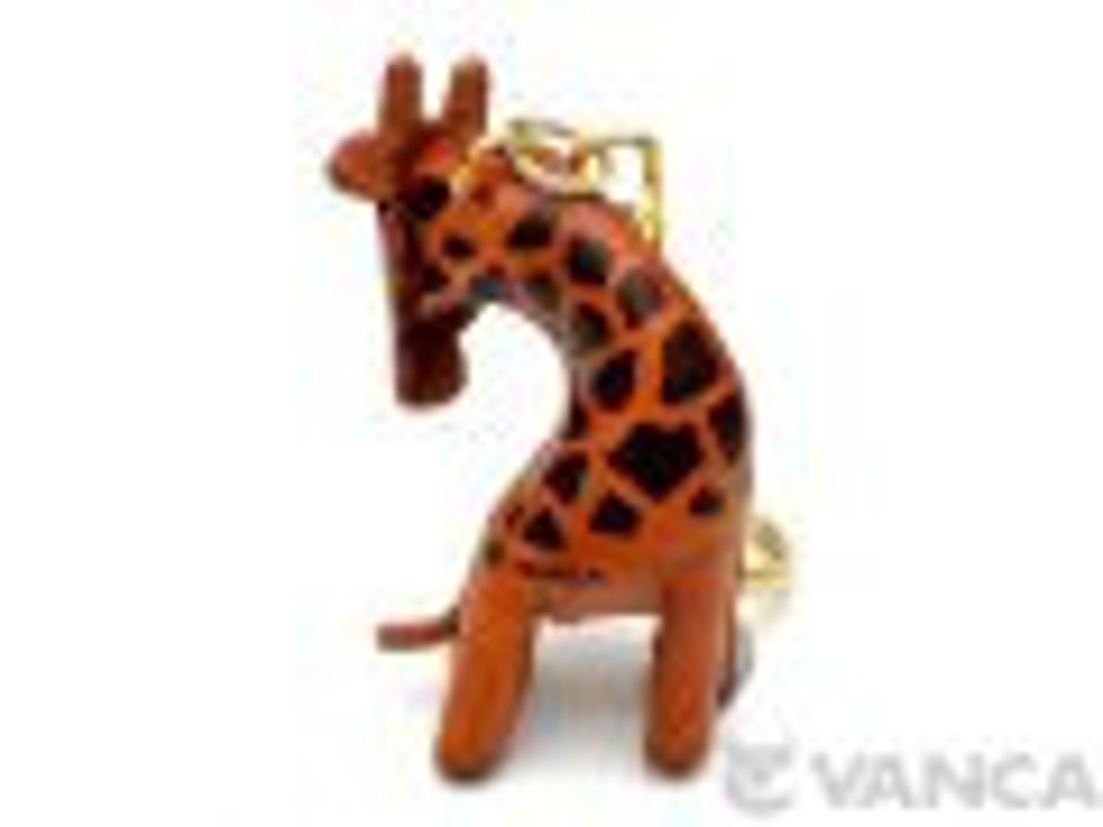 Giraffe 3D Leather KeychainL VANCA Made in Japan 56147 Etsy