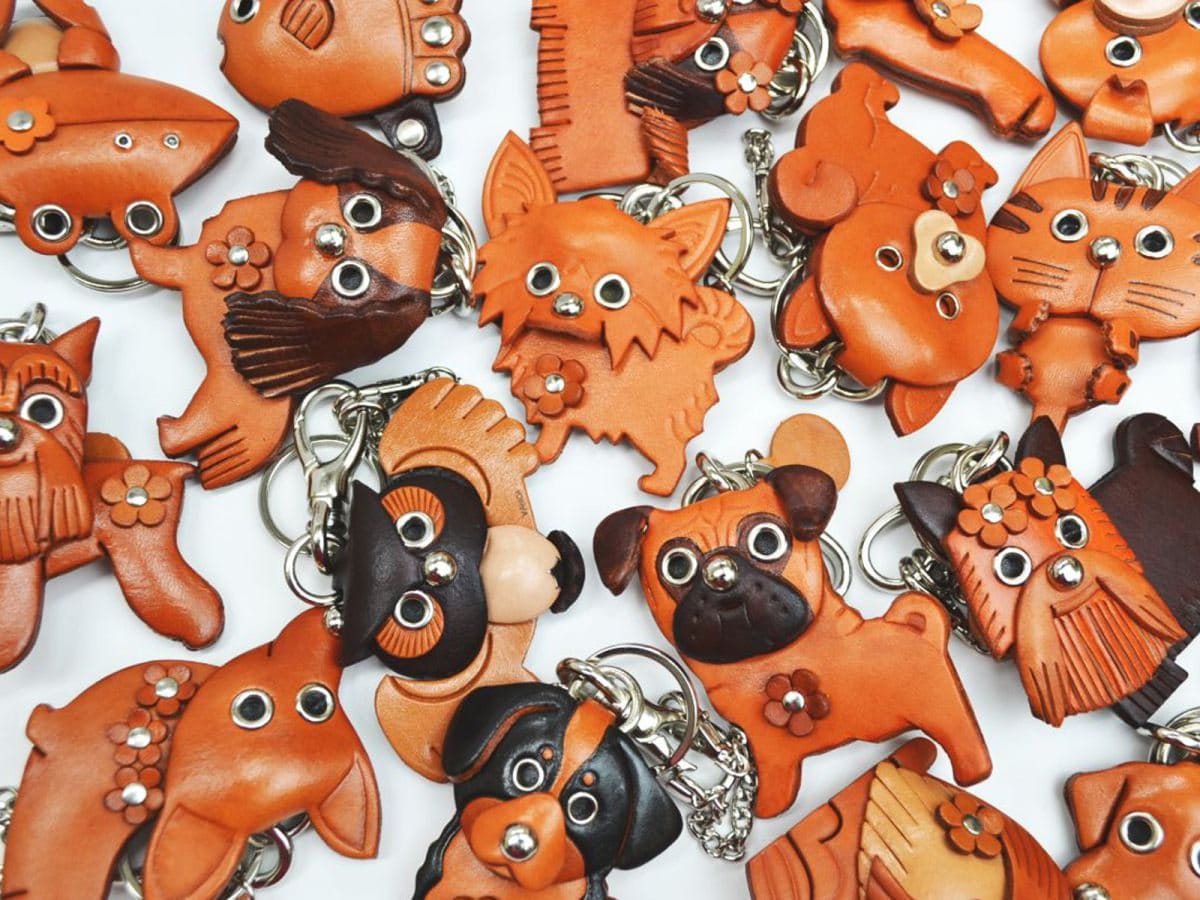 Chihuahua Leather 3D Leather Dog Bag Charm Keychain Keyring Etsy Hong