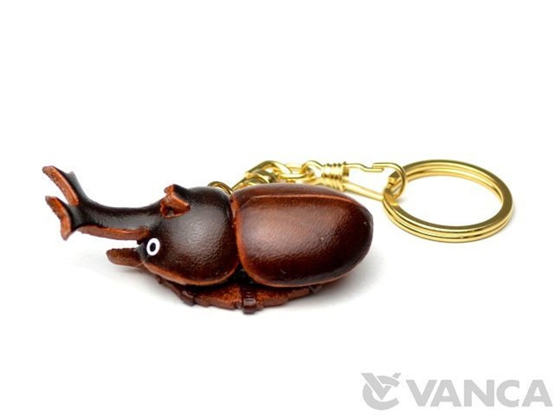 Beetle 3D Leather Keychain(l) *VANCA* Made in Japan #56140 - Etsy