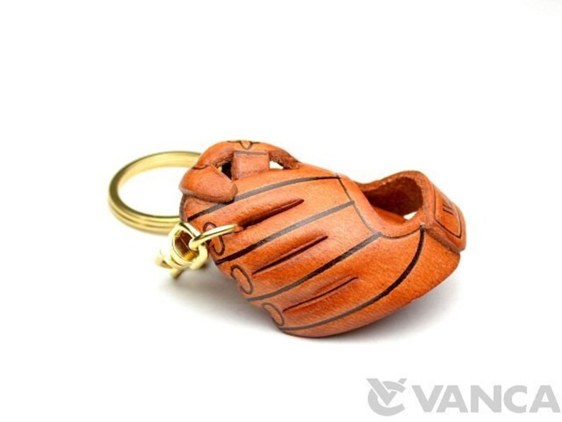 Baseball Glove3d Leather Keychainl VANCA Made in Japan Etsy