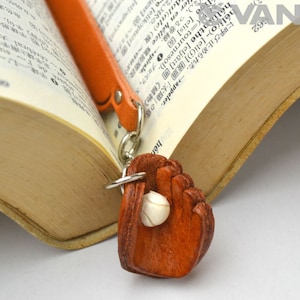 Baseballhandschuh Leder Charm Lesezeichen/Lesezeichen*VANCA* Made in Japan #61564　