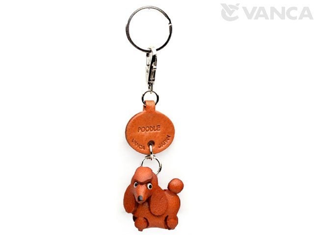 Portachiavi in pelle artigianale a forma di cane, ciondolo per borsa - Italia
