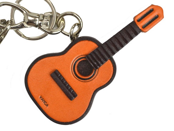 Guitar Leather 3D Leather Instrument /music Bag Charm