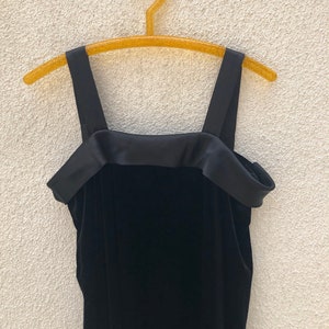 Velvet Silk Slip Dress 1980s/90s image 2