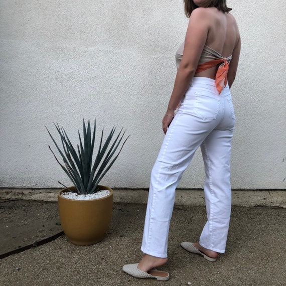 gloria vanderbilt white jeans