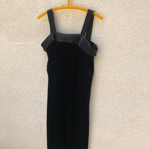 Velvet Silk Slip Dress 1980s/90s image 4