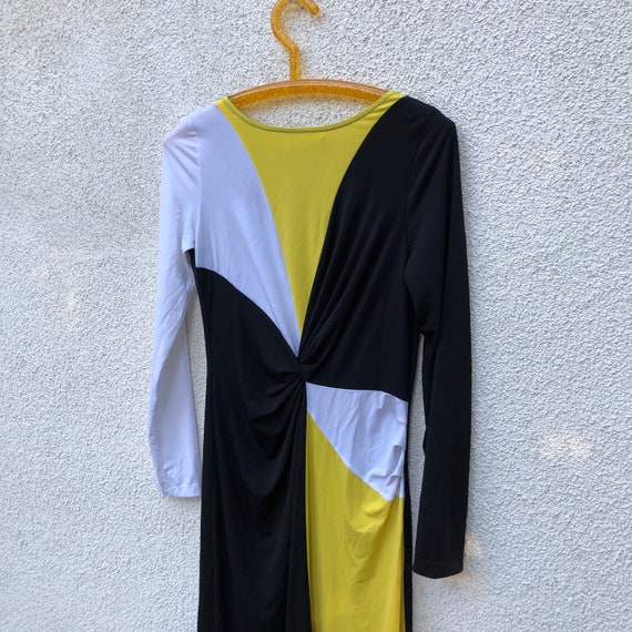 Wear Abouts Vintage 80's Slinky Color Blocking Dr… - image 2