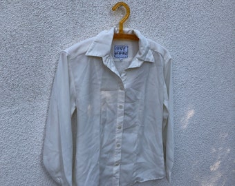 Vintage Sue Wong 90s White Button Up