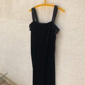 Velvet Silk Slip Dress 1980s/90s image 5