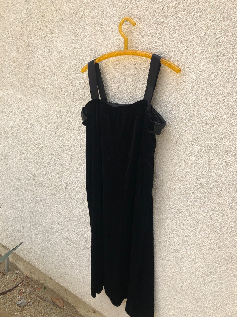 Velvet Silk Slip Dress 1980s/90s image 5