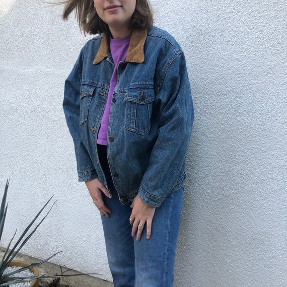 Vintage oversized cheap denim jacket