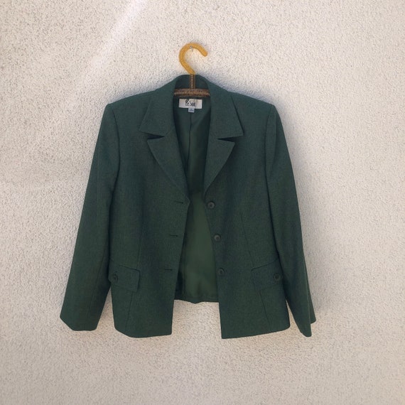 vintage green blazer