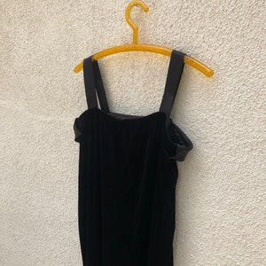 Velvet Silk Slip Dress 1980s/90s image 6