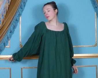Chemise Colour Cotton Gauze Long Sleeve Renaissance Peasant Blouse Costume Dress Up Ren Faire