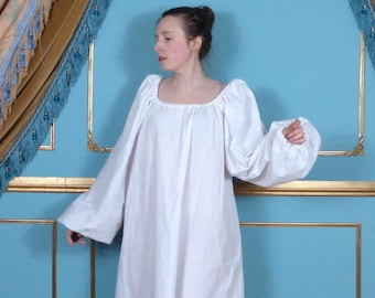 Long Chemise Renaissance Peasant Blouse Costume Dress Up Ren Faire