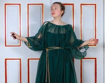 トップス vintage greece tunic Ancient Greek Women Chiton Tunic in Chiffon Historical