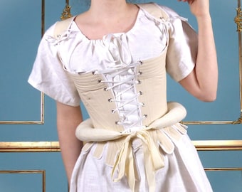 18th Century bum Roll / Hip Pad Undergarments and Historic Dress Support Frame