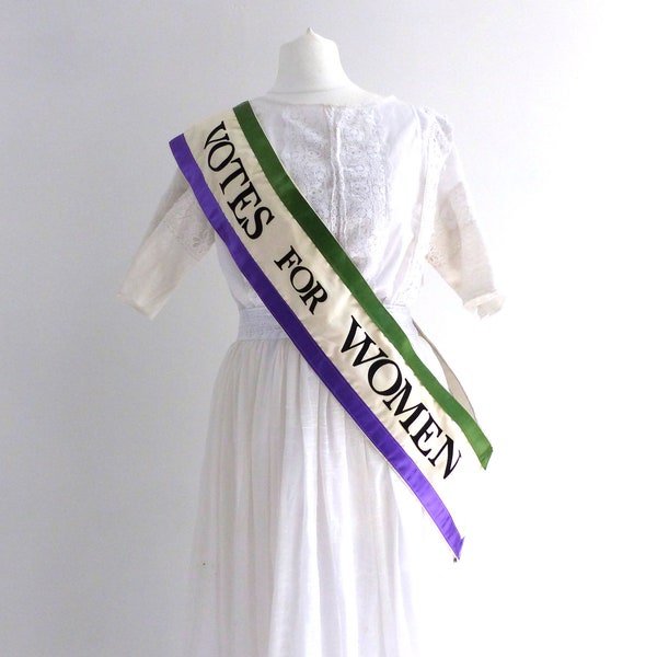 Suffragette Protest Sash Votes For Women Edwardian 1920 Costume Accessories