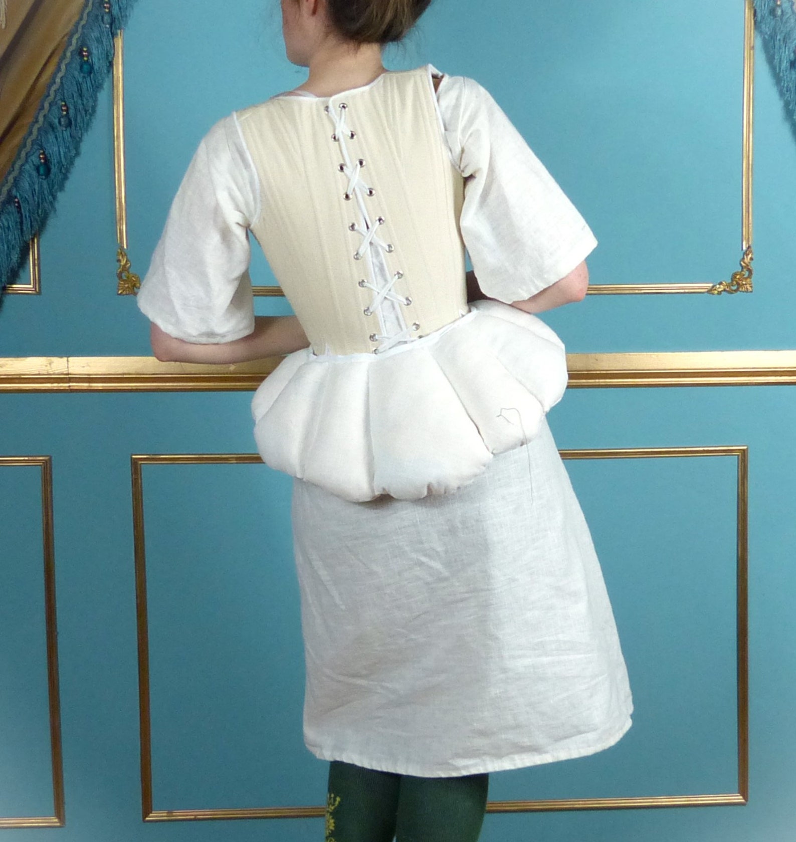 Linen 18th Century Segment Crescent Bum Roll / Hip Pad Undergarments ...