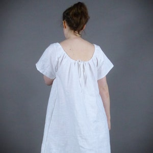 White 18th Century Linen Chemise Rococo Shift Dress Historical ...