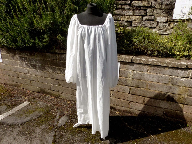Long Chemise Renaissance Peasant Blouse Costume Dress Up Ren Faire