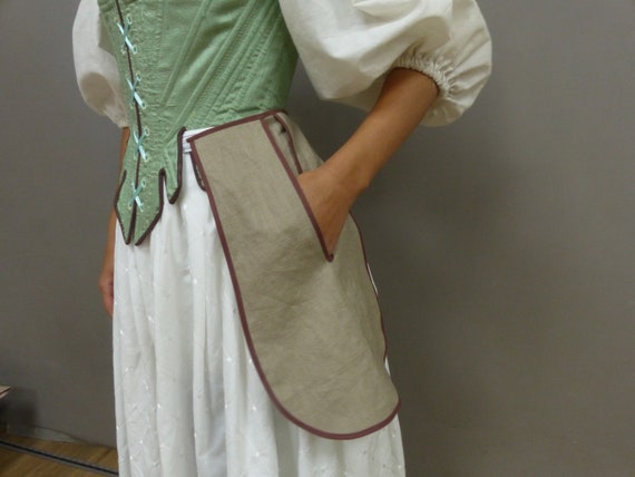 18th Century Coloured Basic Pockets Tied at Waist Lady's
