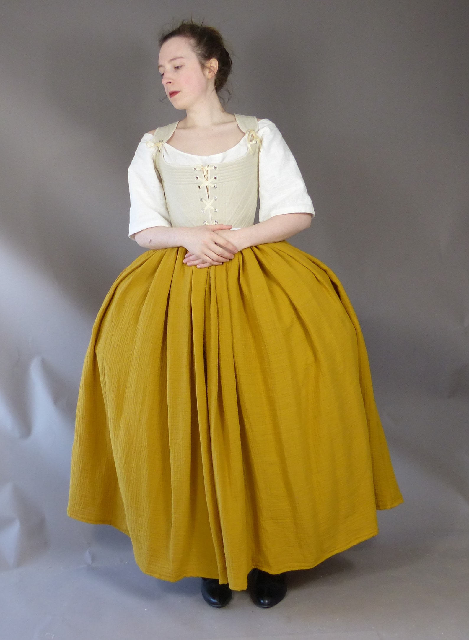 Cotton Gauze Petticoat Skirt 18th Century Under Skirt Pannier - Etsy ...