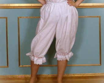 Victorian French Cotton Pantalettes ,bloomers, Antique Victorian