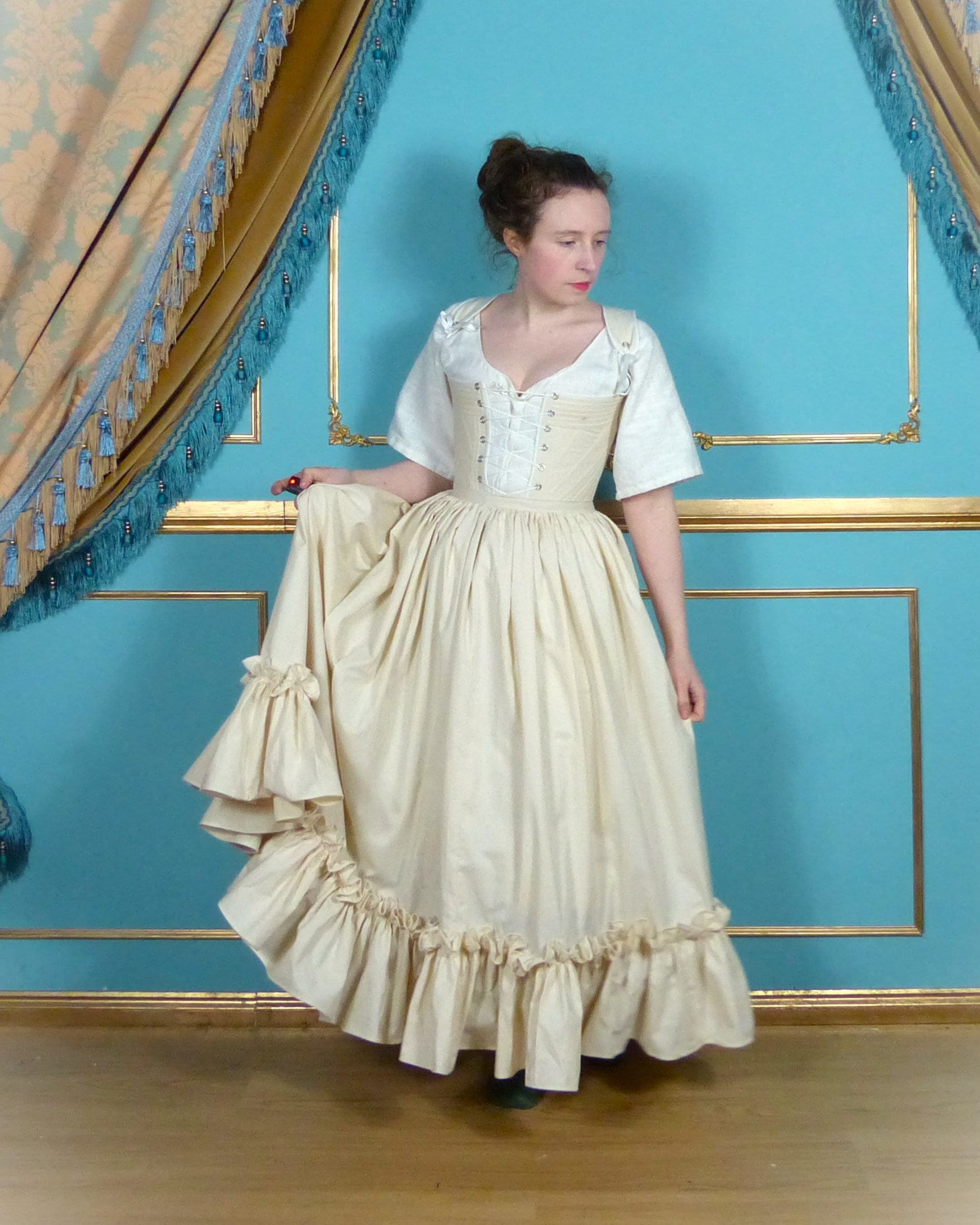 Cotton Historical Underskirt Petticoat Skirt Fantasy Historic Inspired Costume