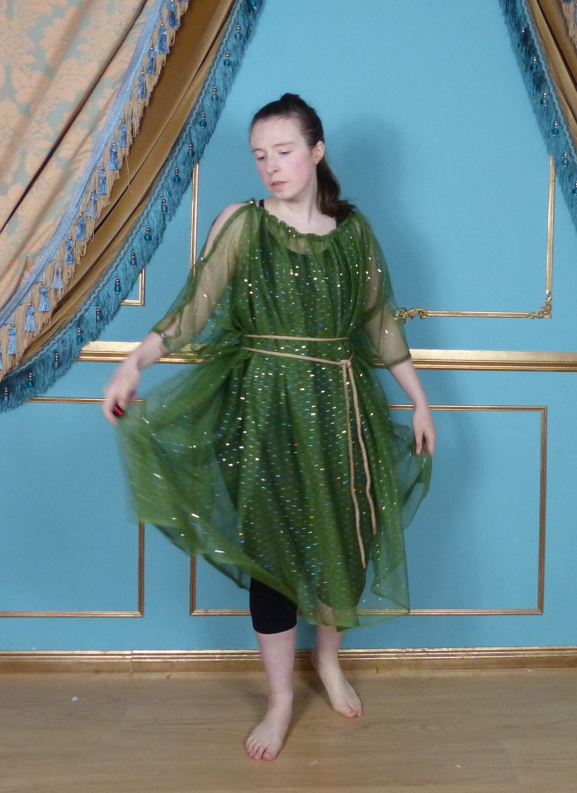 Ready to Ship Greek Tunic in Brown Cotton Ancient Greek