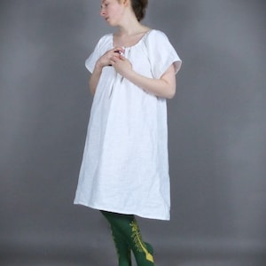 White 18th Century Linen Chemise Rococo Shift Dress Historical ...