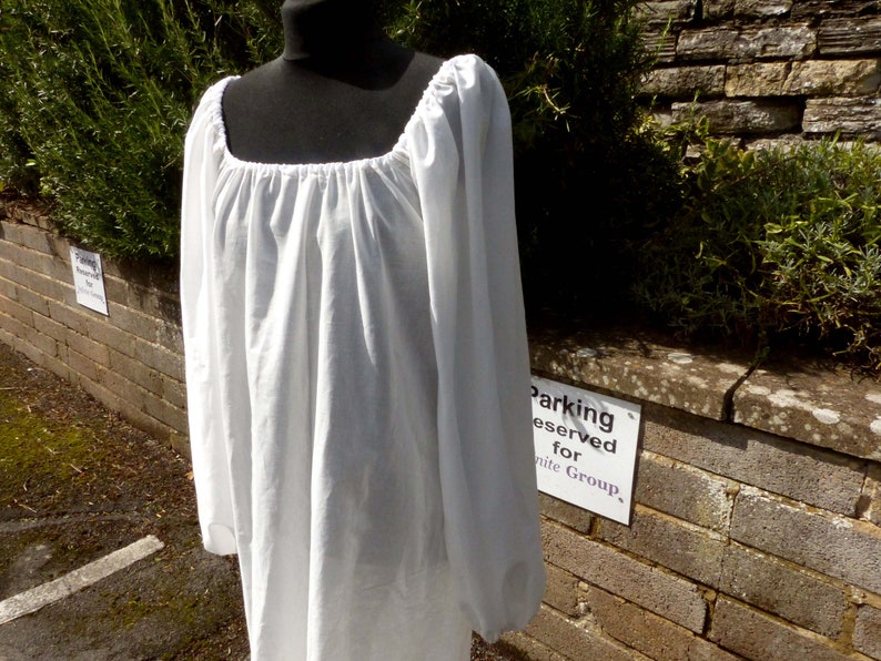Long Chemise Renaissance Peasant Blouse Costume Dress Up Ren Faire