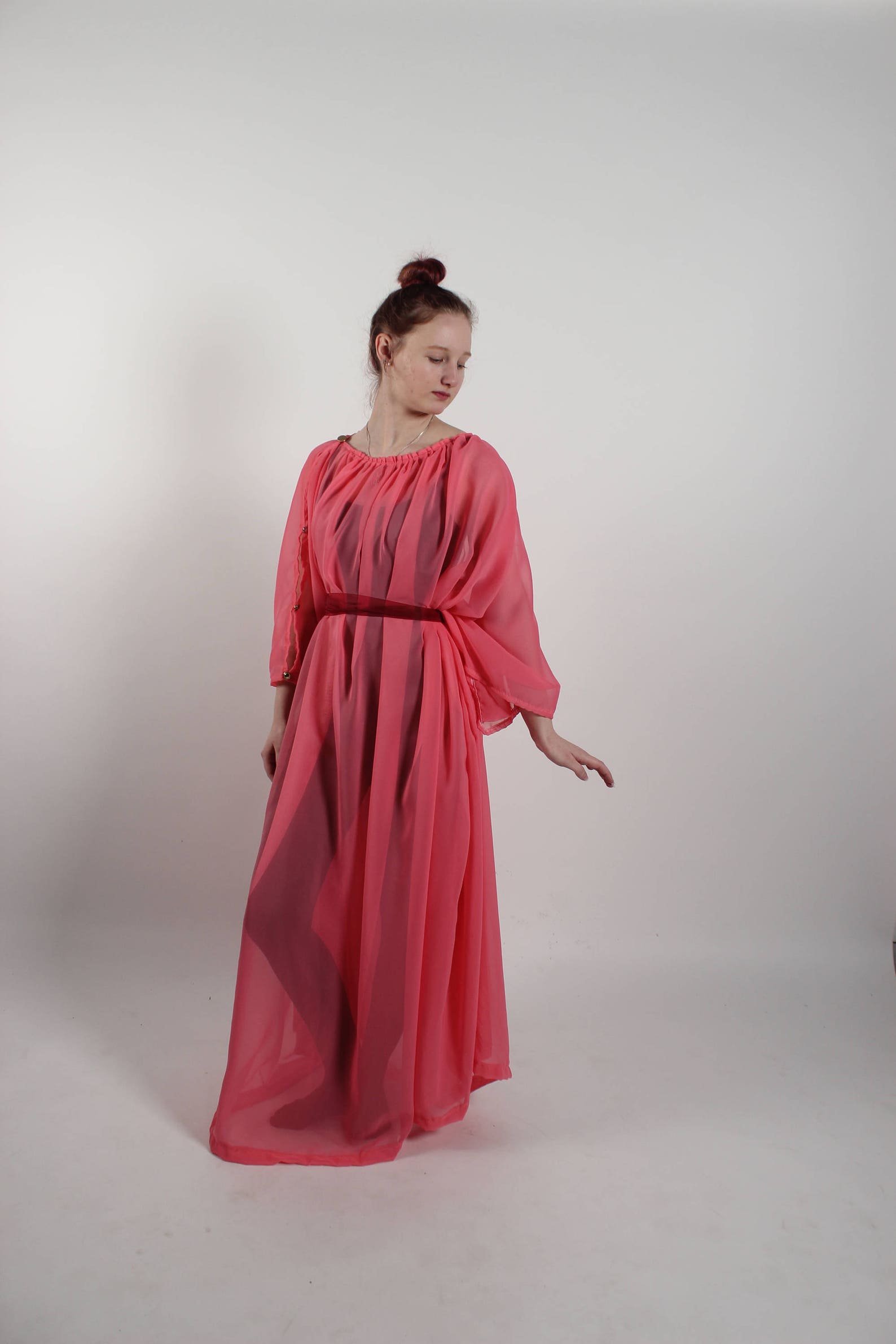 Ancient Greek Women Chiton Tunic in Chiffon | Etsy UK