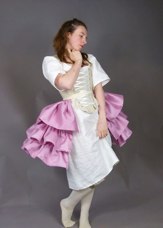 Ruffle Rococo Side Panniers 18th Century Undergarment Support Etsy