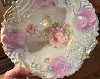 Beautiful large floral bowl Bavaria