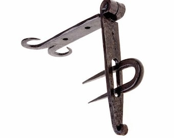 Forged Medieval Hasp "Moustache" - [16 Haspe Mou/ H1 D-7]