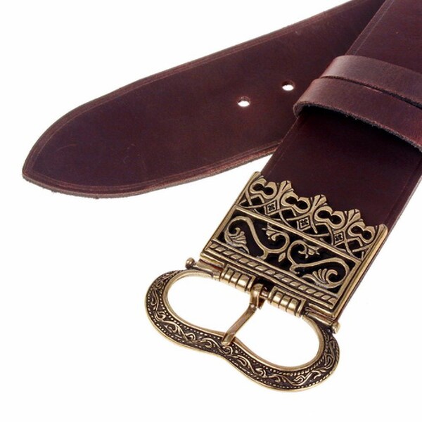 Ceinture Houppelande en cuir - 5,5 cm