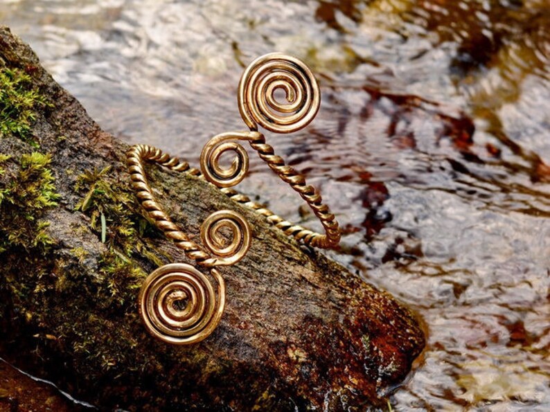 Celtic upper arm ring 07 OAR Spiral / N1 B7 Etsy