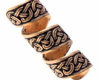 Celtic Beard Bead "Spiral" - 8 mm - [07 BP Celtic/ N3  C-7 N3  F-7]