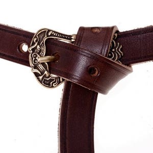 Viking leather belt from Birka - 2 cm - [10 wik 2:C]