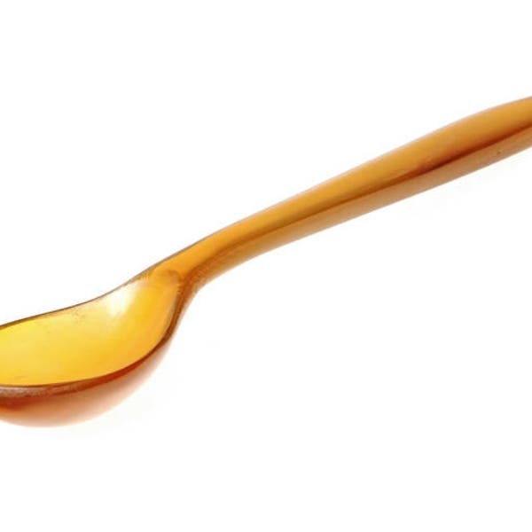 Small salt spoon made of horn - [17 Loeff-Horn 0/ H8 B-5]