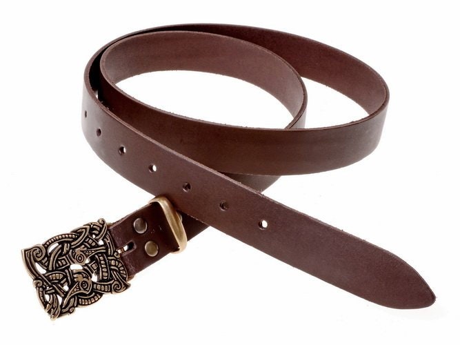 Split Leather Belt Animal Style 3 cm 10 Sp-Bu | Etsy