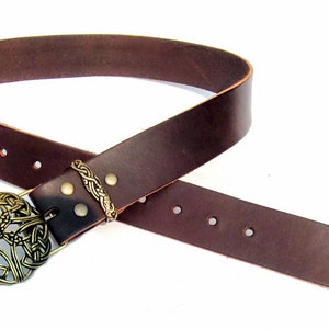 Leather-belt With Open Work Celtic Buckle 10 Ke-bu 4 DB: - Etsy